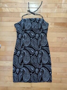 Sinsay Paisley Halter Bodycon Dress